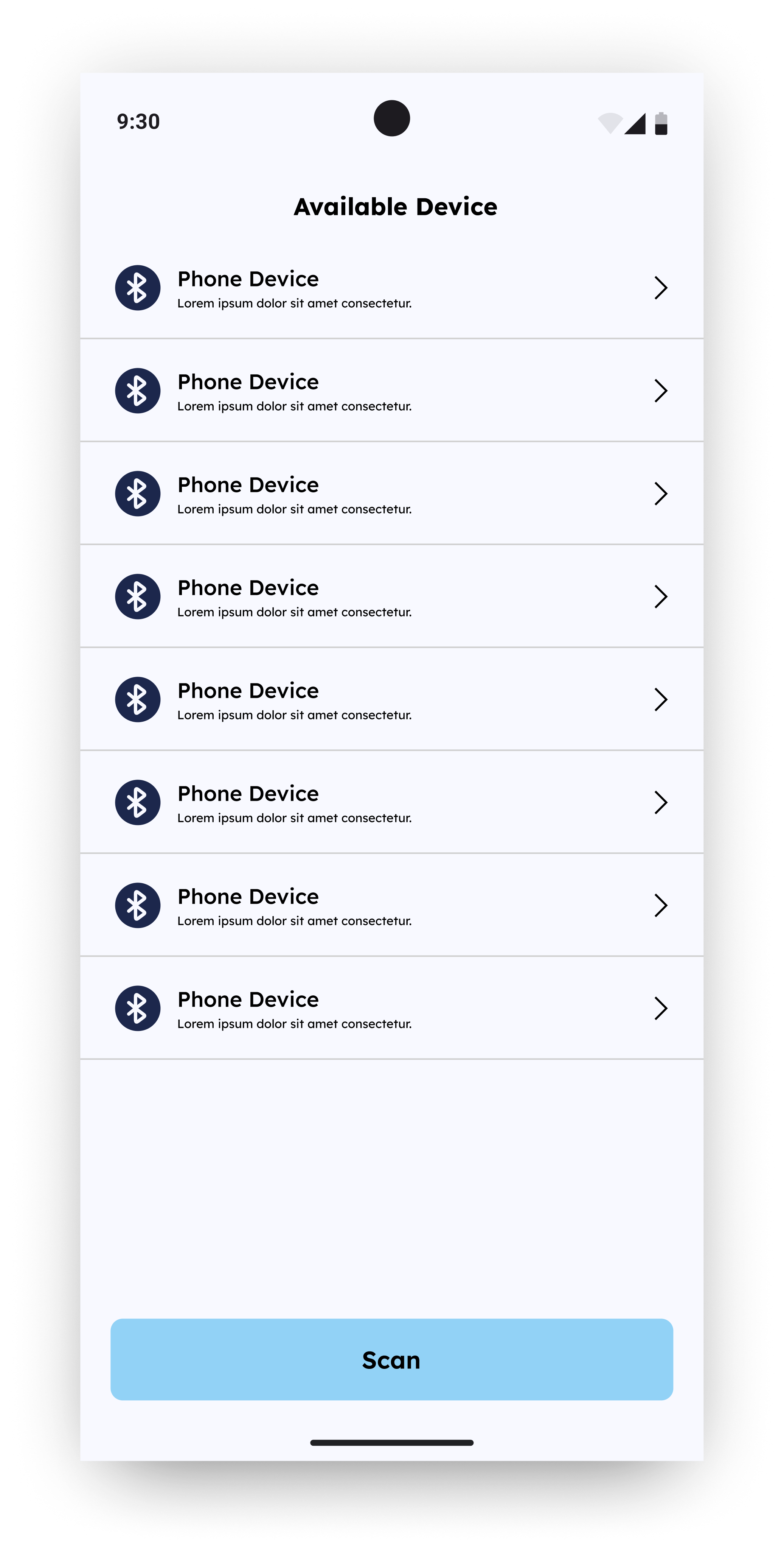 BubAlert Pair Device screen